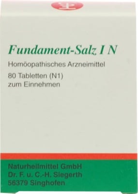 FUNDAMENT Salz I N Tabletten