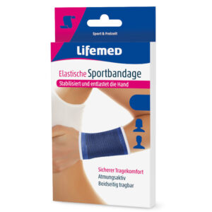 LifemeD Elastische Sportbandage Handstütze L