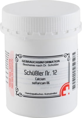SCHÜSSLER Nr.12 Calcium sulfuricum D 6 Tabletten