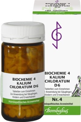 BIOCHEMIE 4 Kalium chloratum D 6 Tabletten