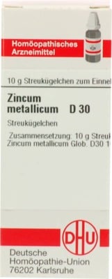 ZINCUM METALLICUM D 30 Globuli