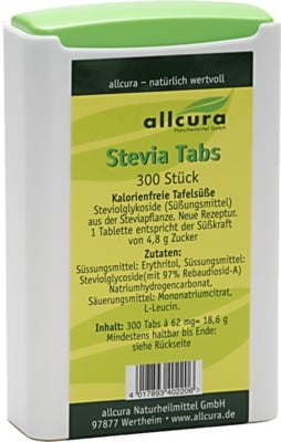 allcura Stevia Tabs