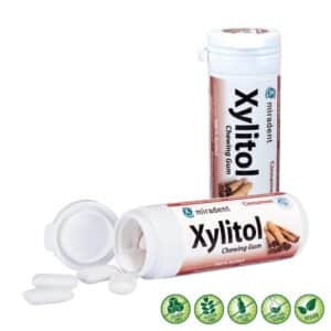 MIRADENT Zahnpflegekaugummi Xylitol Zimt