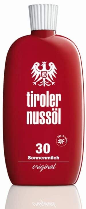 tiroler nussöl original Sonnenmilch wasserfest LSF 30