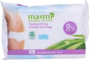 masmi Bio Intimpflegetücher 100% Bio-Baumwolle