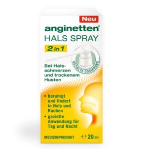 anginetten HALS SPRAY Erwachsene 2 in 1