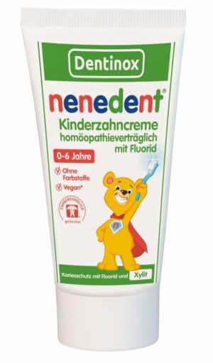 nenedent Kinderzahncreme homöopathieverträglich mit Fluorid