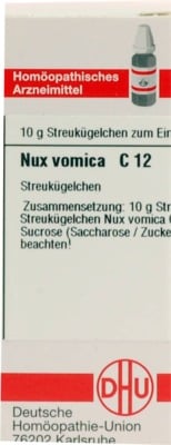 NUX VOMICA C 12 Globuli