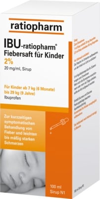 IBU-ratiopharm Fiebersaft für Kinder 20mg/ml