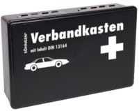 KFZ-VERBANDKASTEN KU m.Füll.Stand.DIN13164 schwarz