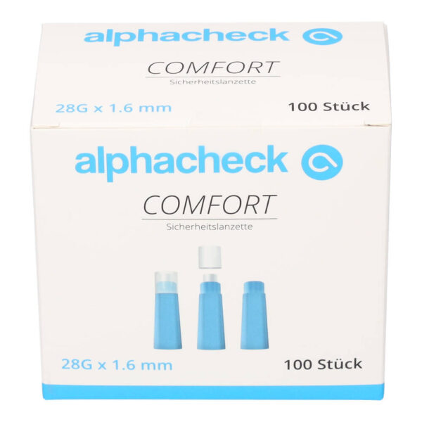 ALPHACHECK comfort Sicherheitslanzetten 28 G 1