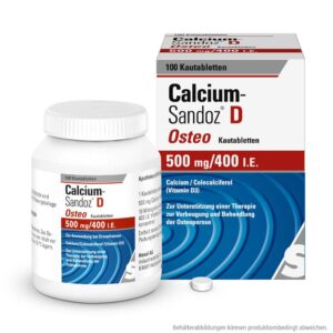 Calcium-Sandoz D Osteo 500 mg/400 I.E.