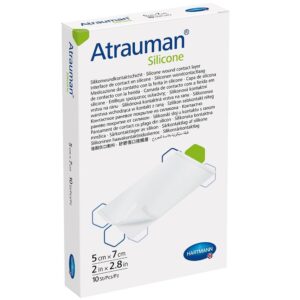 ATRAUMAN Silicone steril 5x7 cm Kompressen